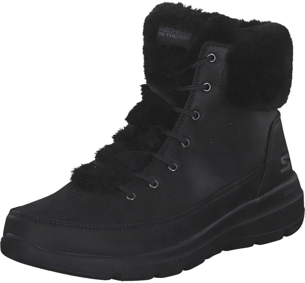 SKECHERS Šnurovacie členkové čižmy 'GLACIAL ULTRA - WONDERLAND'  čierna