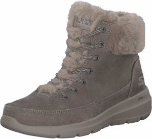 SKECHERS Šnurovacie členkové čižmy 'Glacial Ultra'  tmavošedá