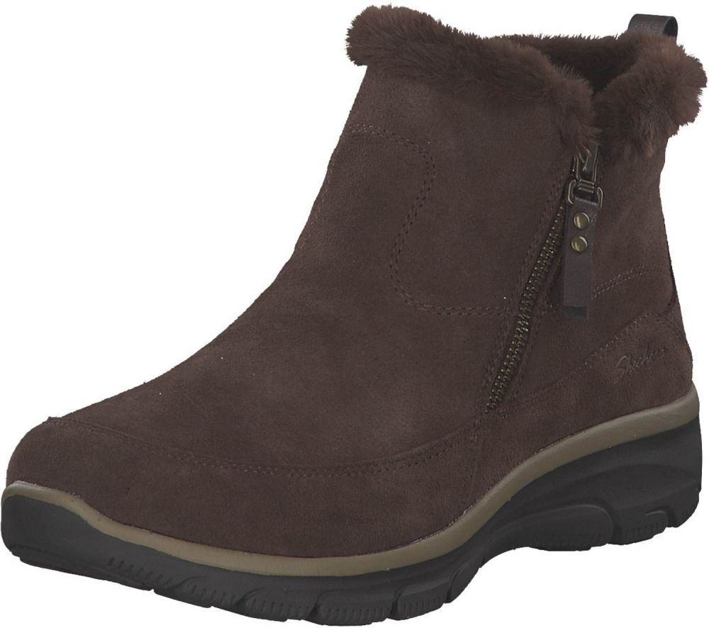 SKECHERS Členkové čižmy 'Easy Going'  čokoládová