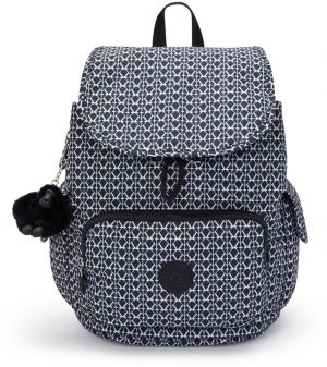 KIPLING Batoh  čierna / biela