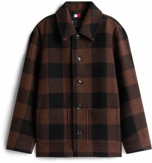 TOMMY HILFIGER Prechodná bunda  hnedá / čierna