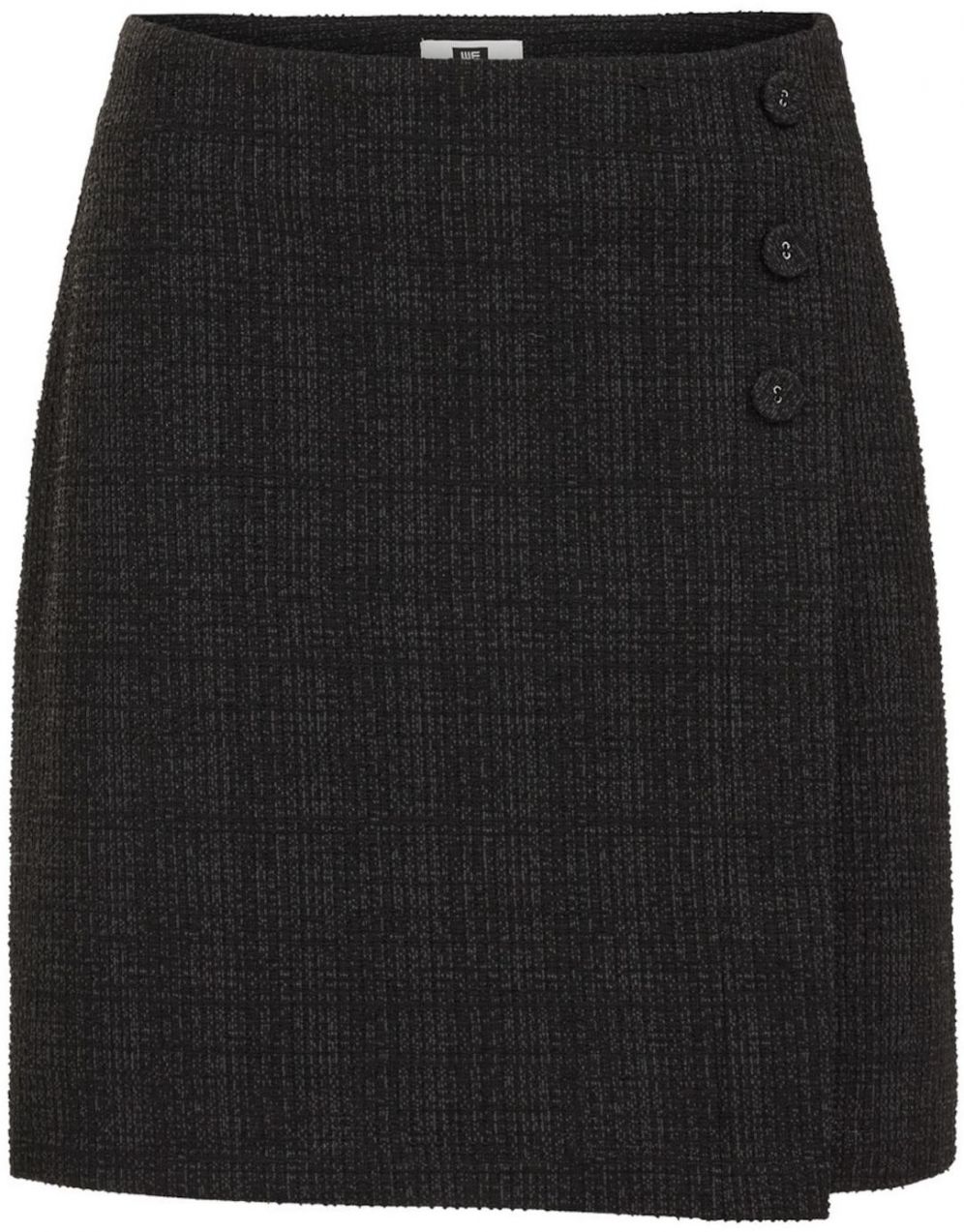 WE Fashion Sukňa  sivá / čierna