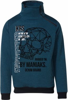 KOROSHI Mikina  indigo / čierna / biela