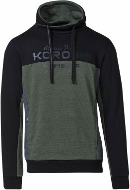KOROSHI Mikina  sivá / kaki / čierna