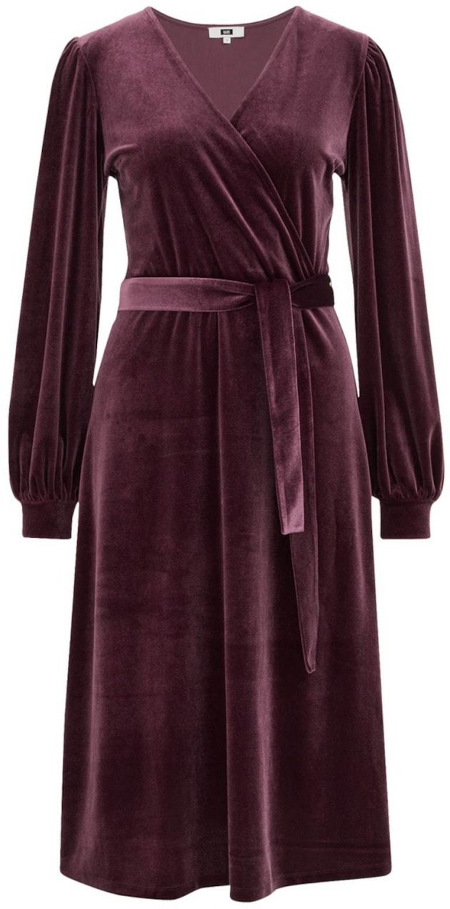 WE Fashion Šaty  baklažánová