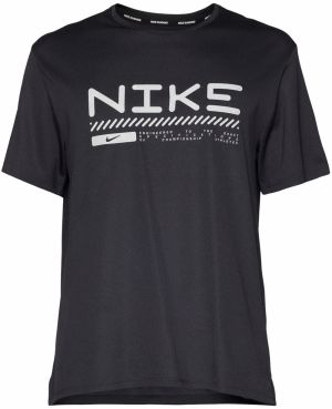 NIKE Funkčné tričko 'WINTER MILER'  čierna / biela