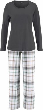 ARIZONA Pyžamo  svetlohnedá / antracitová / zelená / biela