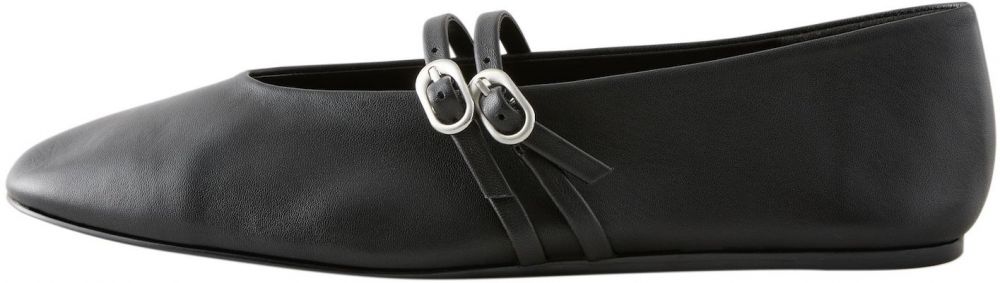 Next Baleríny 'Mary-Janes'  čierna / strieborná