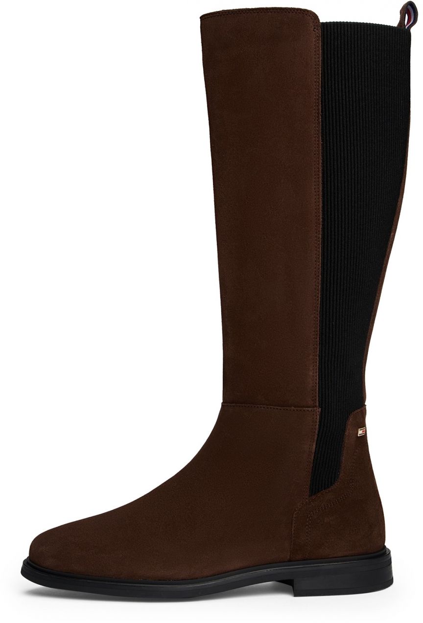 TOMMY HILFIGER Čižmy  čokoládová / čierna