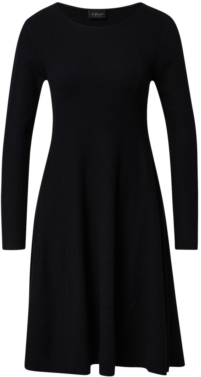 s.Oliver BLACK LABEL Pletené šaty  čierna
