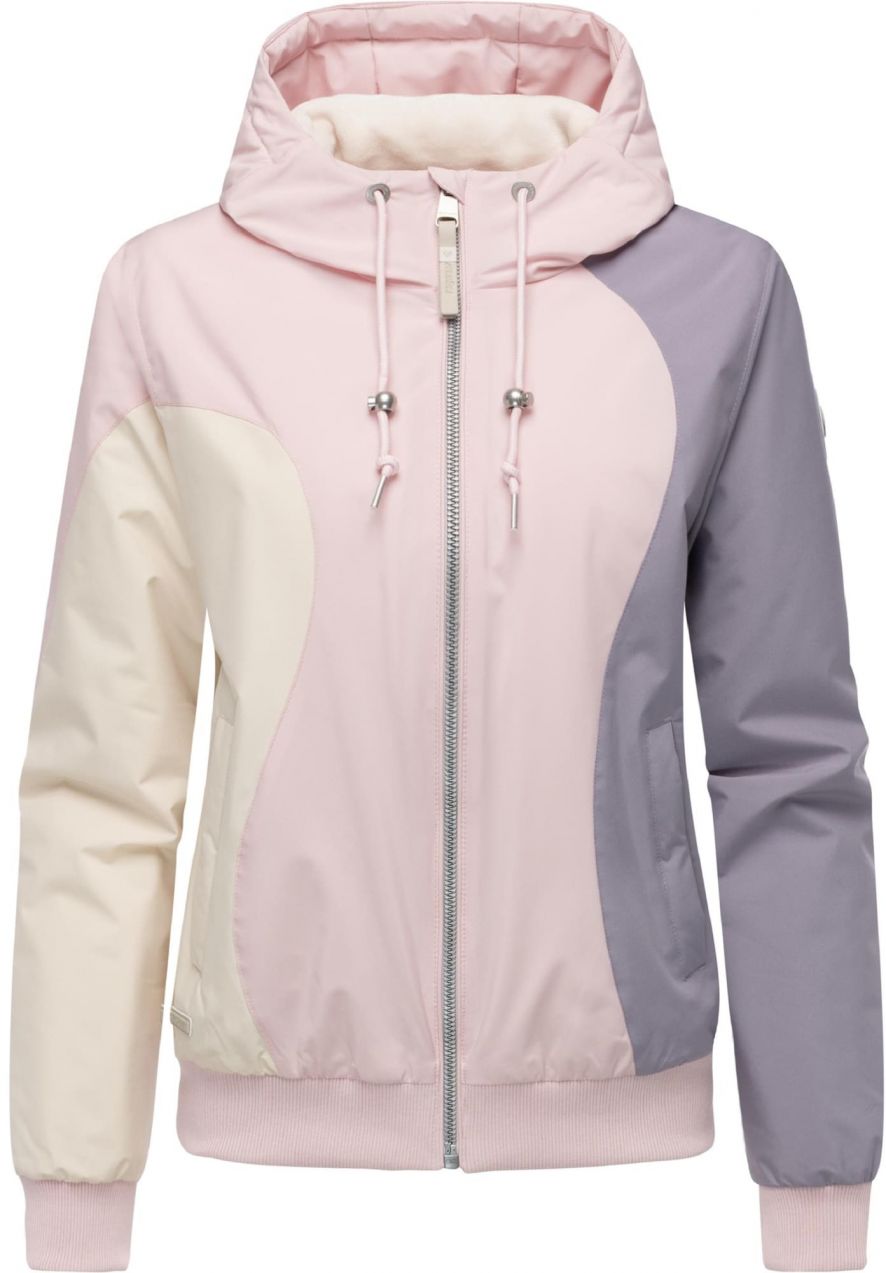 Ragwear Funkčná bunda 'Oggie Youmodo'  krémová / orgovánová / ružová