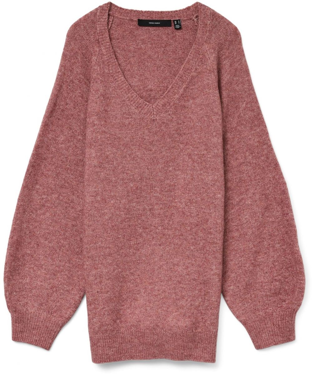 VERO MODA Sveter 'VMLEAF'  purpurová