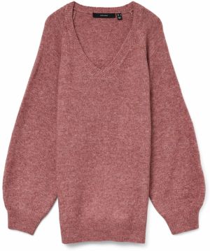 VERO MODA Sveter 'VMLEAF'  purpurová