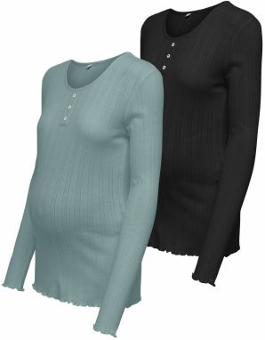 Only Maternity Tričko 'OLMVISTA'  dymovo modrá / čierna