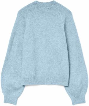 VERO MODA Sveter 'VMLeaf'  svetlomodrá