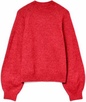VERO MODA Sveter 'VMLeaf'  krvavo červená