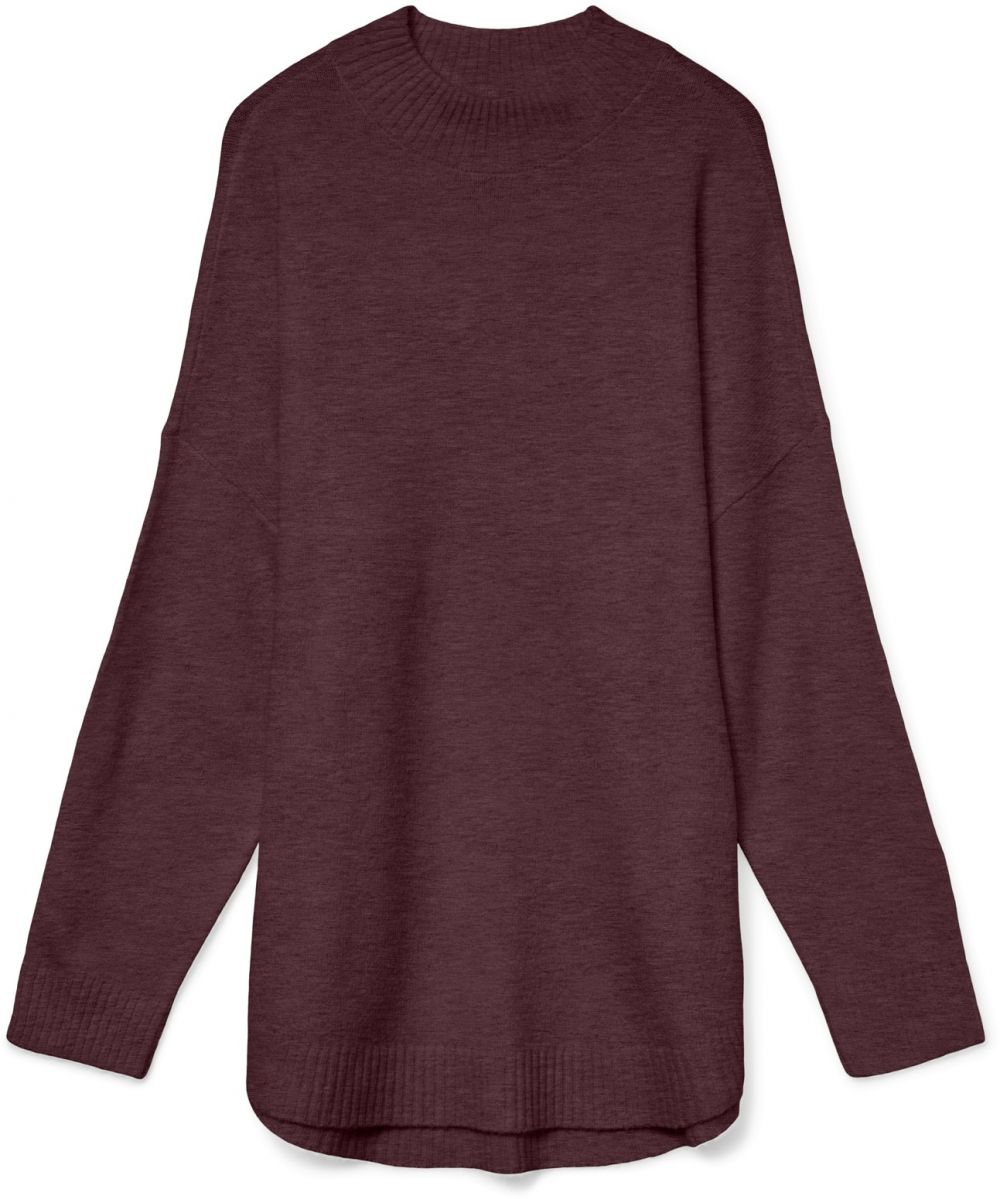 VERO MODA Sveter 'VMPlaza'  burgundská