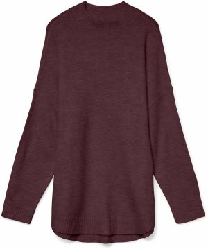 VERO MODA Sveter 'VMPlaza'  burgundská