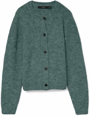 VERO MODA Kardigán 'VMNovah'  tmavozelená