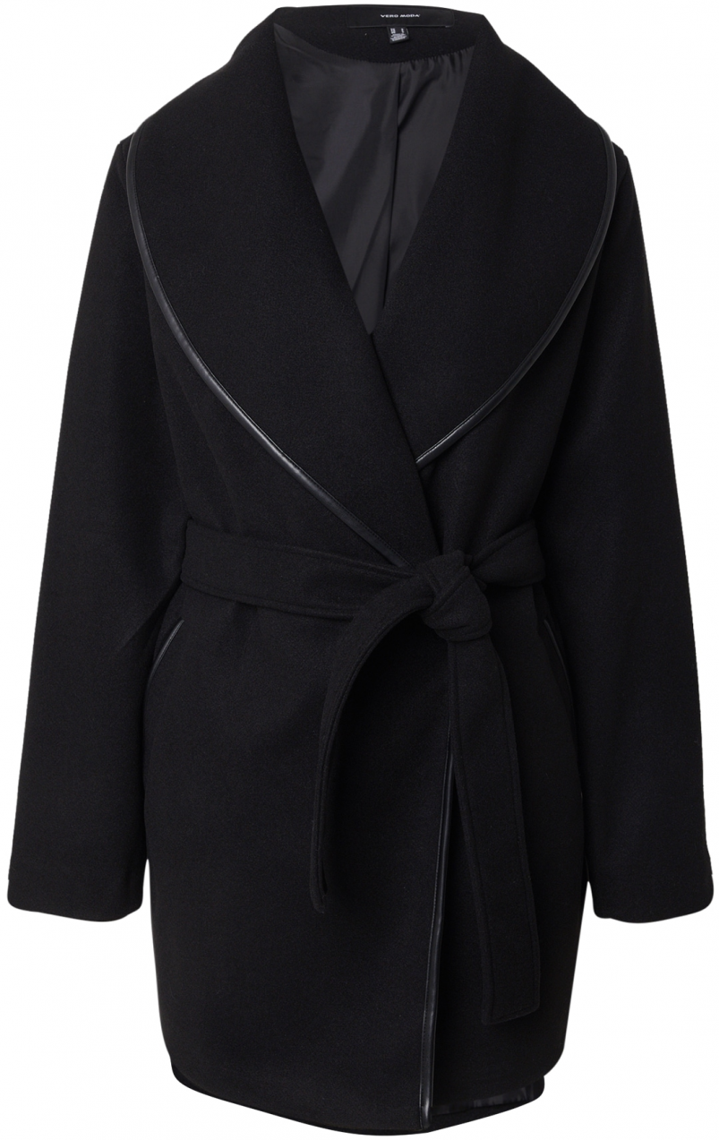 VERO MODA Prechodný kabát  čierna