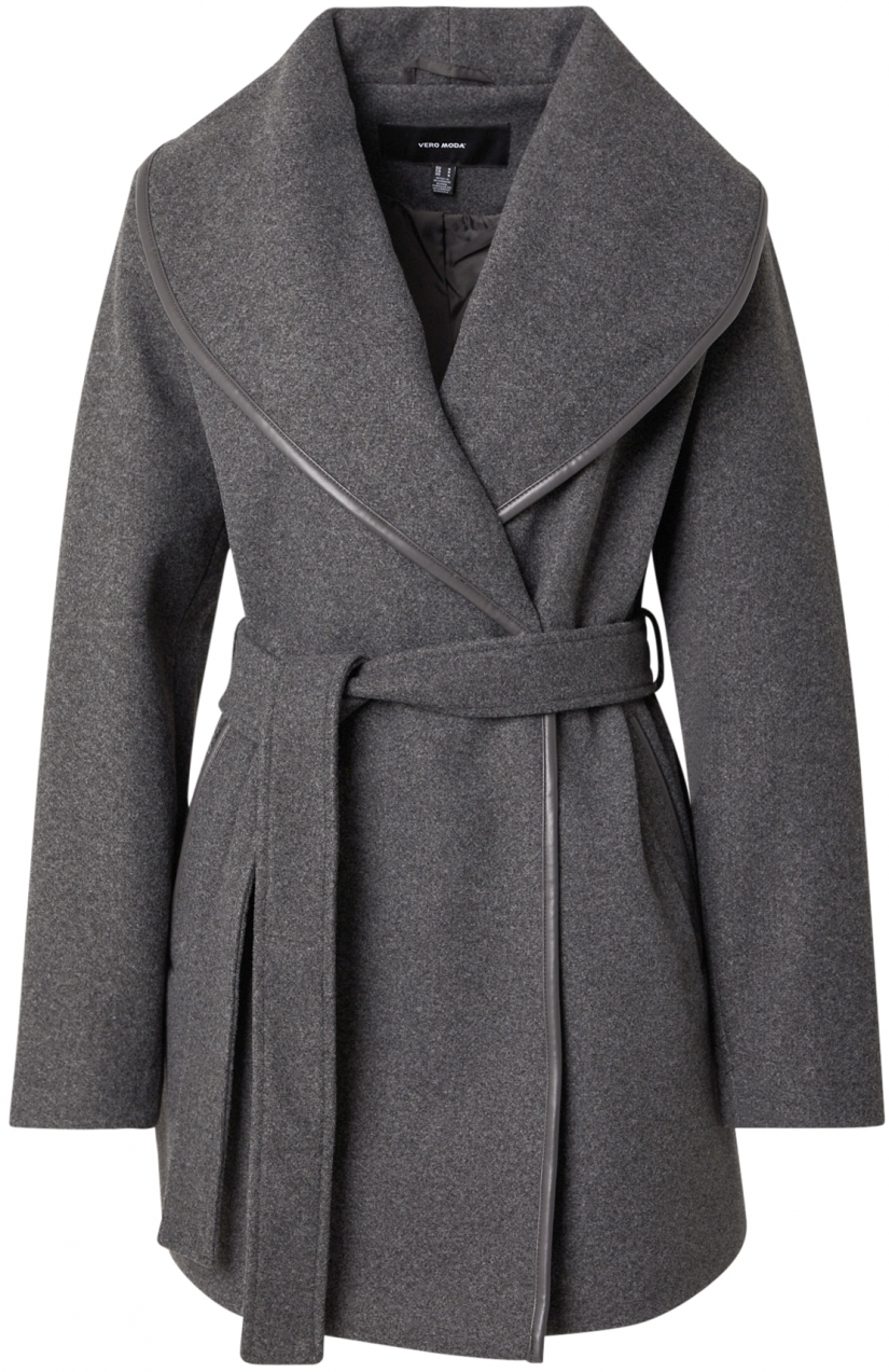 VERO MODA Prechodný kabát  tmavosivá