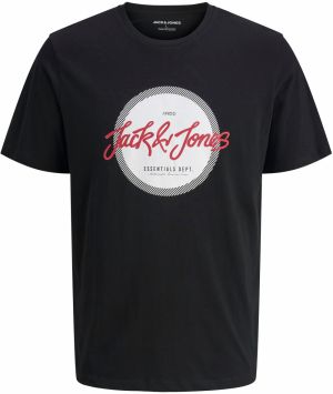 JACK & JONES Tričko 'JJURBAN'  grenadínová / čierna / biela