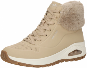 SKECHERS Šnurovacie členkové čižmy  piesková