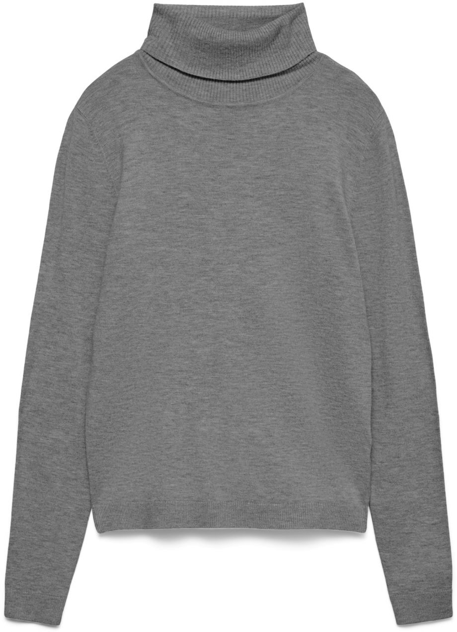 VERO MODA Sveter 'VMHAPPINESS'  sivá melírovaná