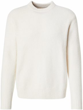 JACK & JONES Sveter 'JORYORK OLLIE'  biela ako vlna