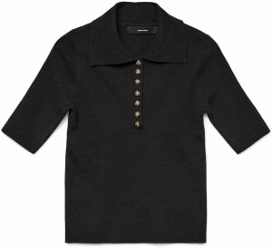VERO MODA Sveter 'VMMarina'  čierna melírovaná