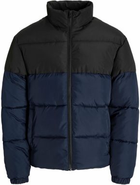 JACK & JONES Zimná bunda 'JJMaze'  tmavomodrá / čierna