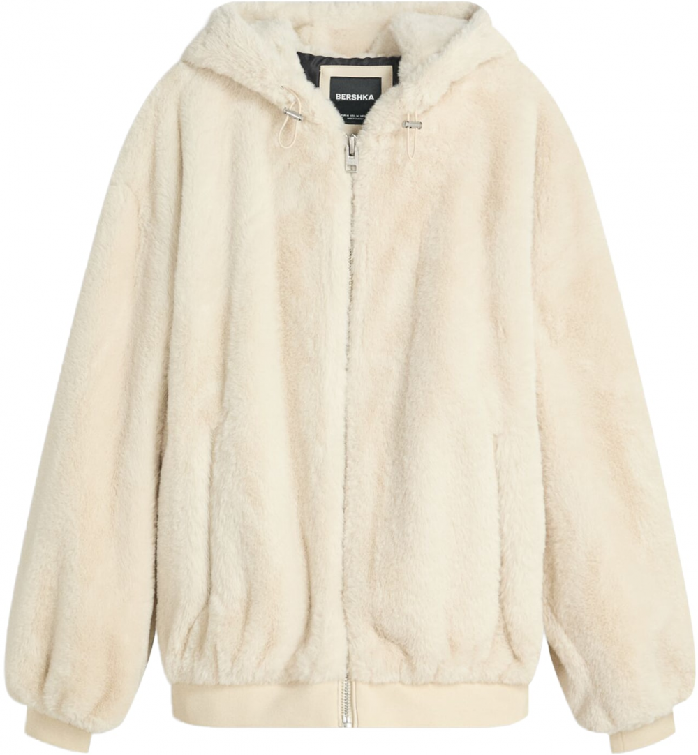 Bershka Prechodná bunda  nebielená