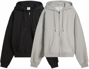 Bershka Tepláková bunda  sivá / čierna