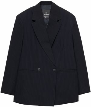 Pull&Bear Blejzer  sivá / čierna