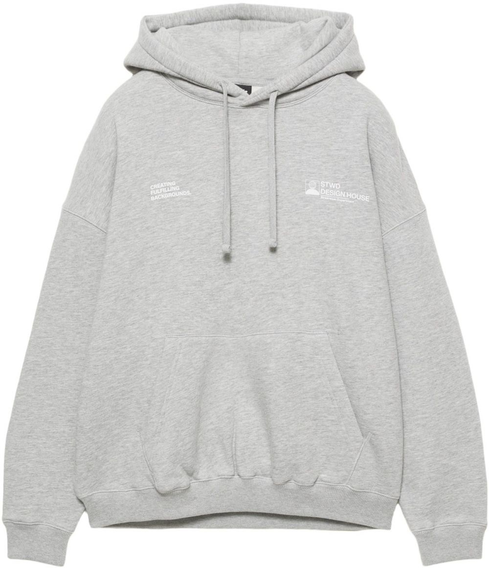 Pull&Bear Mikina 'STWD CIRCA ART'  sivá / biela