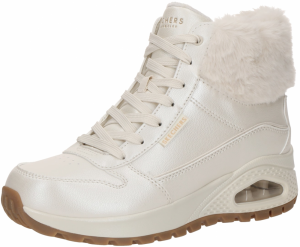 SKECHERS Šnurovacie členkové čižmy 'UNO RUGGED'  šedobiela