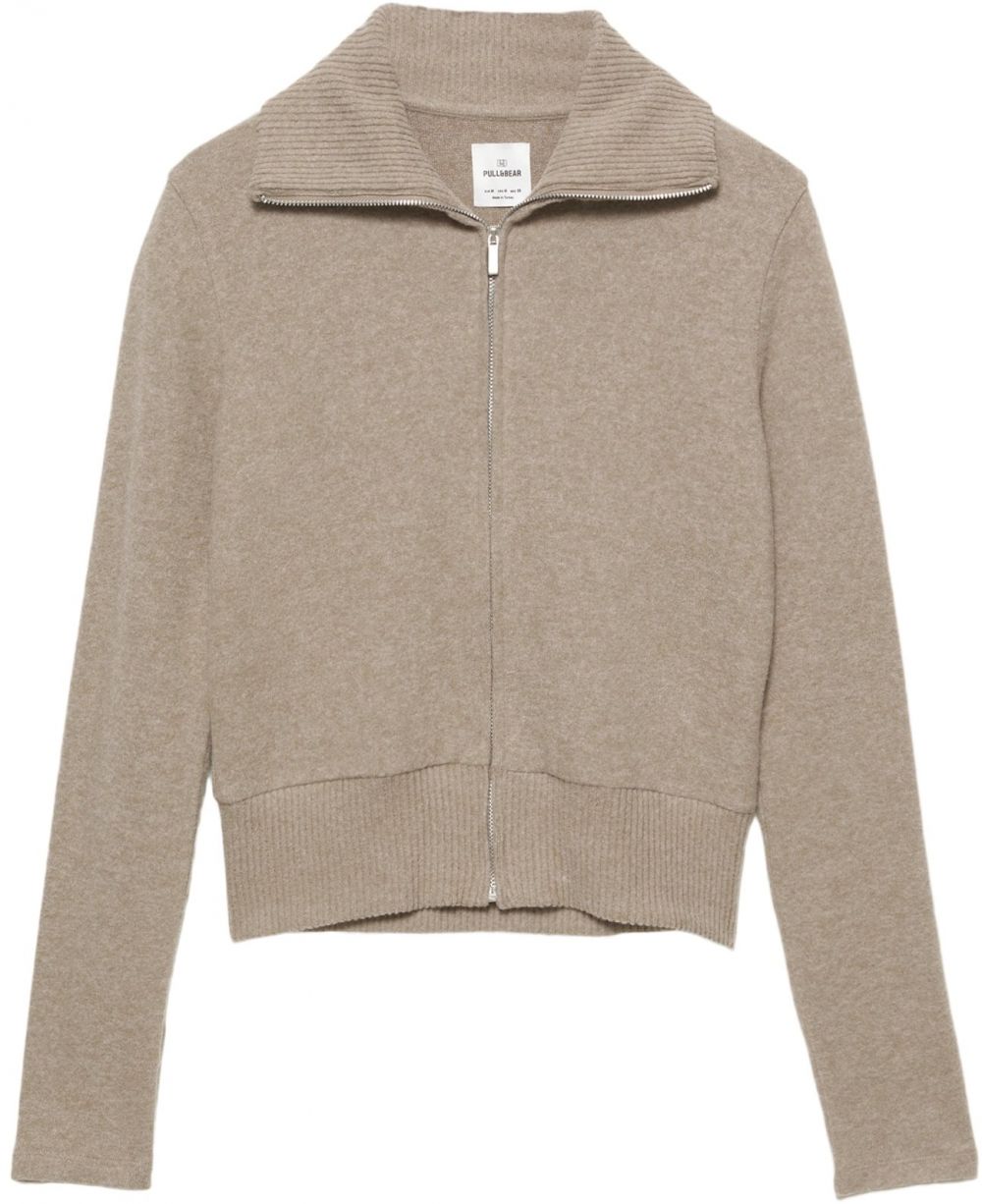 Pull&Bear Kardigán  kapučíno