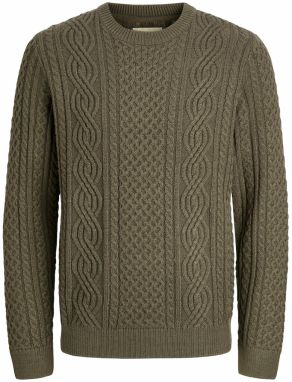 Jack & Jones Premium Sveter 'JPRBLUSEAN'  olivová