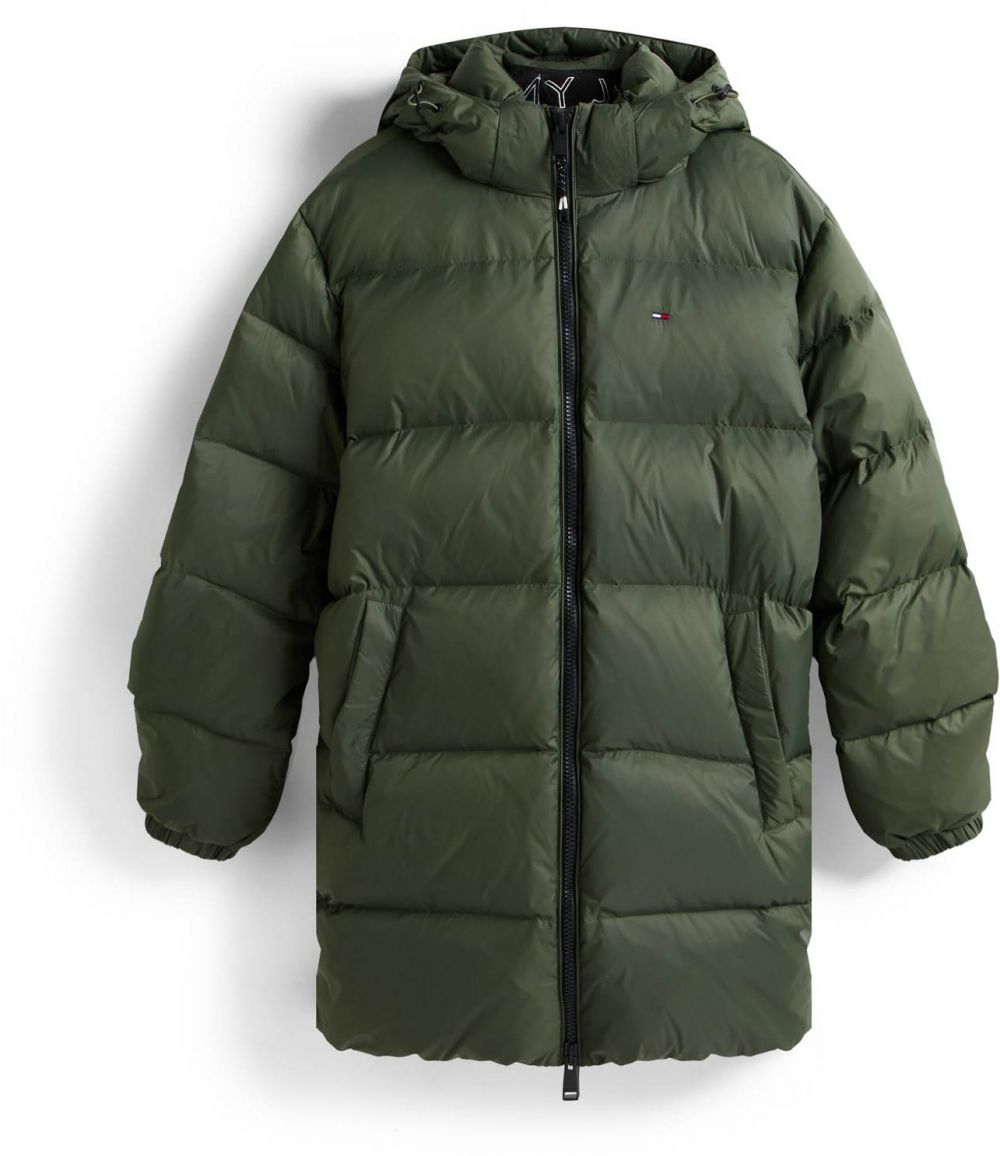 Tommy Jeans Zimná bunda 'ESSENTIAL'  zelená