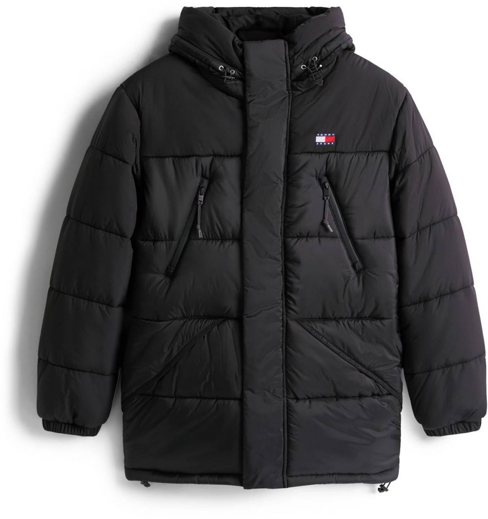 Tommy Jeans Zimná bunda  čierna