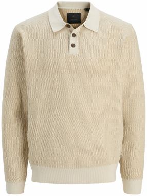 Jack & Jones Premium Sveter 'JPRBLALANCE'  béžová / svetlobéžová