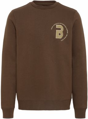 BLEND Mikina 'BHFLORIAN'  béžová / tmavohnedá