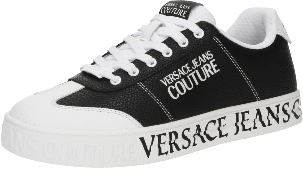 Versace Jeans Couture Nízke tenisky 'COURT'  čierna / biela