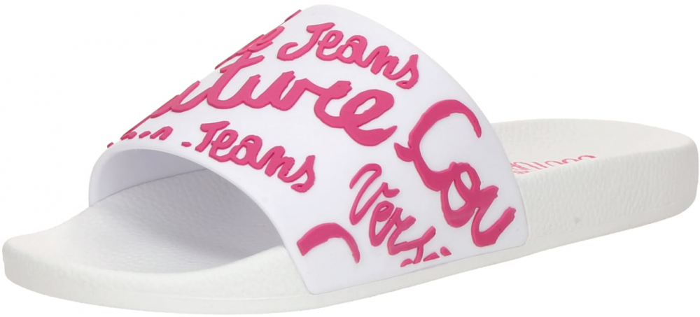 Versace Jeans Couture Šľapky  ružová / biela