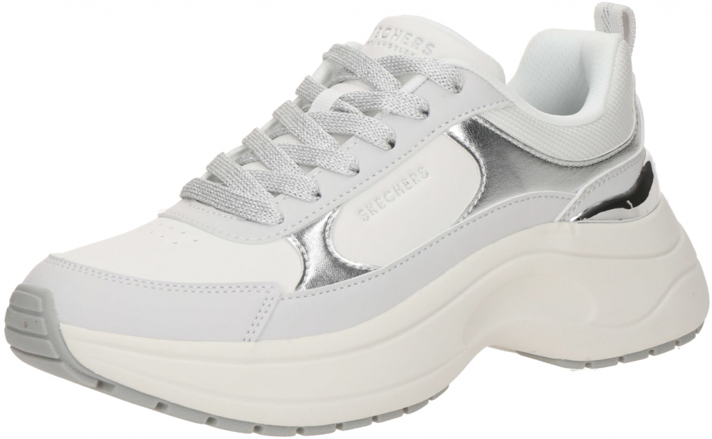 SKECHERS Nízke tenisky 'HAZEL 2'  svetlosivá / strieborná / biela