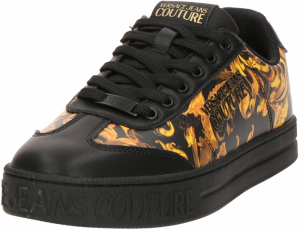 Versace Jeans Couture Nízke tenisky 'COURT'  svetlohnedá / žltá / čierna