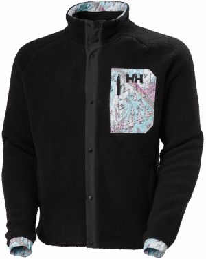 HELLY HANSEN Funkčná flisová bunda 'Panorama Pile Snap'  svetlomodrá / žltá / svetloružová / čierna