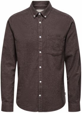 Only & Sons Košeľa 'ONSNIKO'  vínovo červená