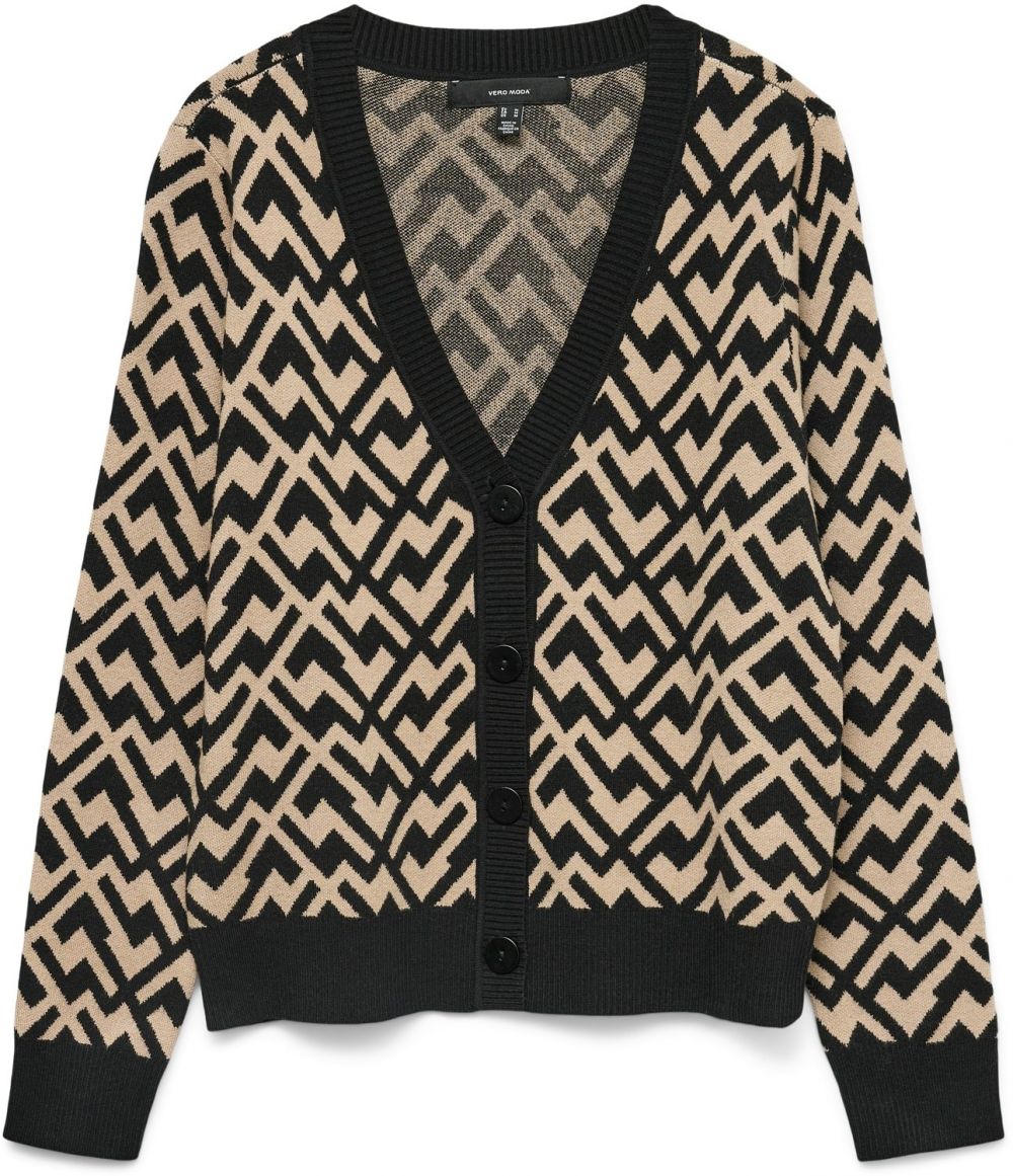 VERO MODA Kardigán 'VMARIA'  béžová / čierna