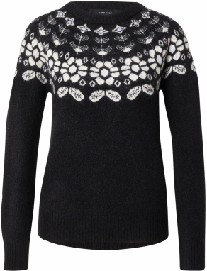 VERO MODA Sveter 'VMSIMONE'  čierna / biela